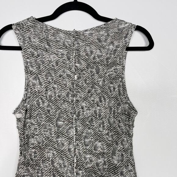 Free People XSmall XS Gray Cora Asymmetrical Jacquard Sweater Dress Cowl Neck - Picture 8 of 12